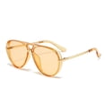 thumbnail image 5 of 2026 New Cross-Border European and American Fashion Sunglasses for Men, Versatile Trendy Large Frame Aviator Glasses, Retro Fluorescent Green Sunglasses for Women, 5 of 6