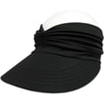 thumbnail image 3 of Womens Sun Visor Hat Wide Brim Summer Upf 50+ Uv Protection Beach Sport Cap, 3 of 5