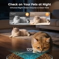 thumbnail image 5 of Oneisall WF-65 Automatic Cat Food Dispenser for 2 Cats, 5GHz & 2.4GHz Automatic Cat Feeder with Camera, 7L/29 Cups Timed Cat Feeder, White, 5 of 9