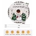 thumbnail image 6 of 13 Inch Round Placemats Set of 6, Christmas Snowman Non Slip Heat Insulation PP Table Mats, Xmas Tree Snowflake Burlap Winter Washable Place Mats for Kitchen Dining Party Table Decor, 6 of 7