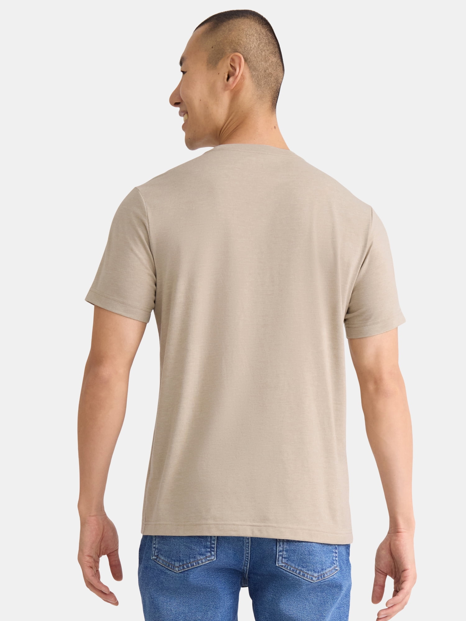 George Men's and Big Men's Crewneck Tee with Short Sleeves, Sizes XS-3XL