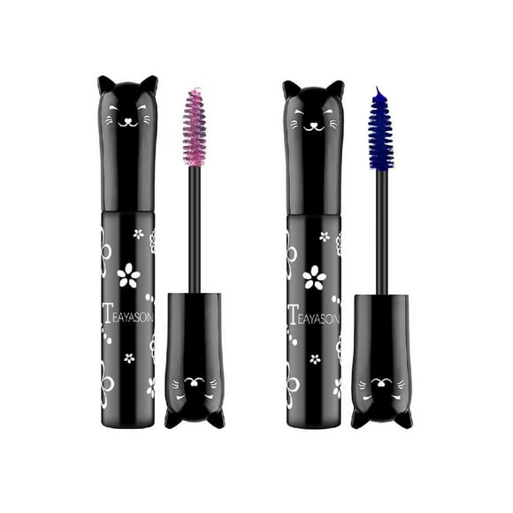 Paquete de 2 Cosméticos de rímel de fibra 4D Yinane