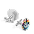 thumbnail image 3 of Rhino Men's Cufflinks for Dress Shirts Made of Stainless Steel for Business and Formal Events, 3 of 6