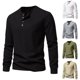 thumbnail image 5 of Mens Slim Fit Casual Shirt Long Sleeves Breathable Outdoor T Shirts Top Sport, 5 of 8