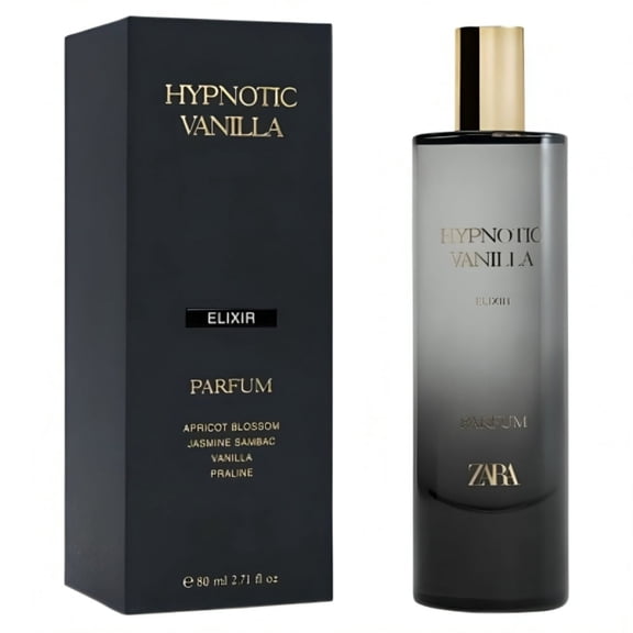 Zara Hypnotic Vanilla Elixir Perfume for Women with Apricot Blossom, Jasmine Sambac & Praline Sweet, Intense & Seductive Fragrance Eau de Parfum EDP 80ml (2.71 fl. oz)