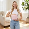 thumbnail image 5 of Small Makeup Organizer | Waterproof Storage Bag | Compact Small Zipper Pouch for Travel and Daily Use, Neutral Taupe 6X4.5X2 in, 5 of 9