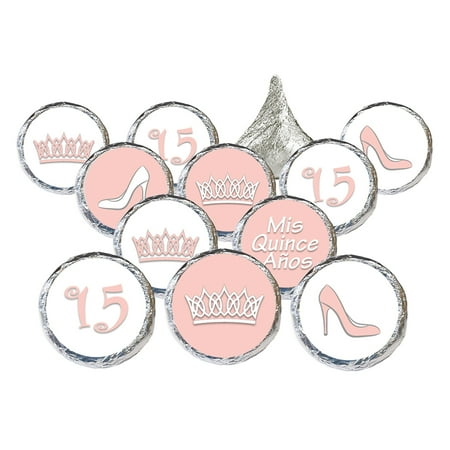 quinceanera party favor stickers