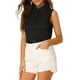 thumbnail image 5 of CAMISA SIN MANGAS DE UN SOLO BOTÓN CON COLLAR PUNTA INSPIRADA EN CHIC PARA MUJERES 3XL AZUL, 5 of 8