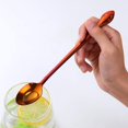 thumbnail image 3 of Iced Tea Spoon Set for 12 Coffee Spoon 7.9 -Inch Stainless Steel Spoon Set Ice Cream Spoon Long Spoon Dessert Spoon Milkshake Spoon-Red, 3 of 6