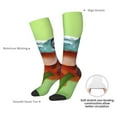 thumbnail image 4 of KLL Flying Frog On Branch Print Cool Socks Men's Women's Crew Socks Funny Crazy Novelty Stockings, 4 of 6