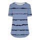 thumbnail image 5 of mfyjkho Tops Para Salir Para Mujer, Jersey De Mujer De Manga Corta Con Cuello Redondo, Plisado En El Pecho, Estampado De Color Degradado Tops Para Hacer Ejercicio Para Mujer Xxl, 5 of 5