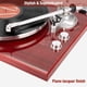 thumbnail image 4 of 1 por ONE - Tocadiscos de transmisión por correa con conectividad Bluetooth, preamplificador de fono integrado, salida digital USB, reproductor de grabación estéreo de vinilo con cartucho magnético,, 4 of 5