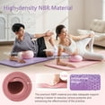 thumbnail image 4 of YR Tapete de Yoga Extra Gruesa para Tapetes de Ejercicio de Pilates para Interiores y Exteriores, Espuma NBR de 20 Mm de Espesor, Morado Claro, 4 of 7