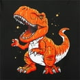 thumbnail image 6 of WhouRiu Toddler Boys' Outfits Dinosaur Prints Short Sleeve T-Shirt Shorts Children Summer Streetwear Clothes Set Orange.Sizes 4-5, 6 of 8