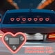 thumbnail image 4 of 2 luces solares para ventana de coche, diseño de corazón de melocotón, para decoración interior de coche, luz de neón con forma de corazón., 4 of 6