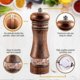 thumbnail image 3 of Adjustable Wooden Spice Grinder Set - 2 Piece Salt and Pepper Mill Collection, 3 of 5