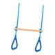 thumbnail image 5 of Barra de columpio con anillas de gimnasia, barra de mono para patio trasero y exterior azul, 5 of 9