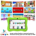 thumbnail image 4 of Paquete de tableta de aprendizaje para niños Contixo de 7 pulgadas: 2 GB de RAM, 32 GB, Bluetooth, Android, cámaras duales, controles parentales, auriculares Bluetooth para niños y bolsa para tableta Contixo  Contixo Kids, 4 of 5