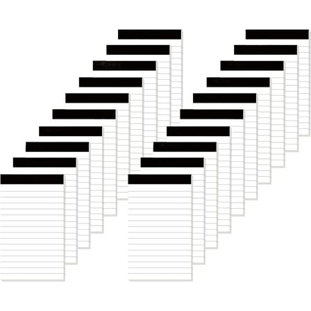 20 Pack Small Notepad, 3 x 5 Inch Ultra Quality Note Pads, Server Lined Papers and Desk Notepads for Office Supplies, Writing and Memo pads 30 Sheets Each