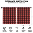 thumbnail image 2 of Blackout Kids Curtains,Red and Black Christmas Plaid Pattern Childrens Insulated Curtains Set Of 2,Bedroom Essentials,Toddler Room Decor 52"x63", 2 of 5