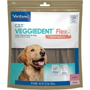 C.E.T. VEGGIEDENT Flex Tartar Control Chews for Dogs