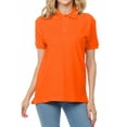 thumbnail image 1 of Basico Polos à Col (Orange) pour Femmes 100 % Coton à Manches Courtes Polos de Golf pour Femmes et Adolescentes, 1 of 5