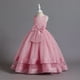 thumbnail image 1 of Ropa para niños, vestido de niña con punto de onda, vestido de princesa con lazo grande, vestido de niña de flores para niñas, 1 of 6