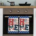 thumbnail image 4 of 4th of July Kitchen Towels Set of 2 American Flag Dish Towels and Dishcloths Sets Decorative Tea Towel Blue Star Side Independence Day Absorbent Hand Towels for Kitchen Bathroom Holiday Decor Gift, 4 of 6