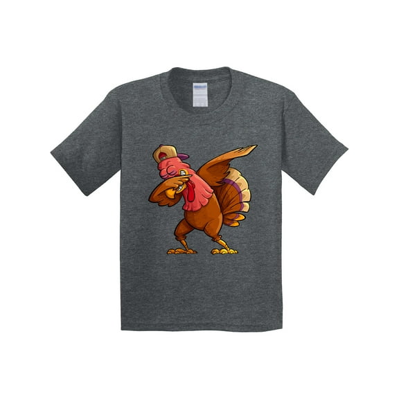 Inktastic Dabbing Turkey Thanksgiving Youth T-Shirt