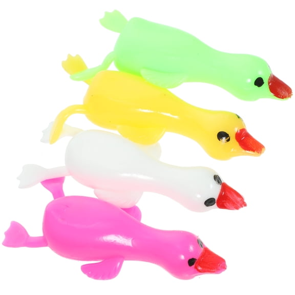 KALLORY 10pcs Elastic Stretchy Goose Finger Toys for Indoor and Outdoor Fun Games and Parties