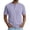 Purple, variant on Men Waffle Knit Patchwork Henley T-Shirt, 3 Button Crew Neck Raglan Short Sleeve Casual Summer Top Size 4XL Light Blue