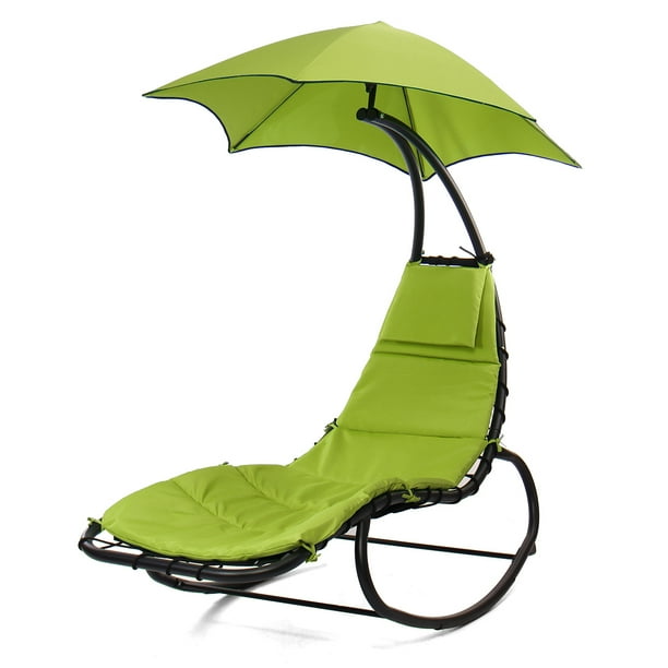 Hanging Chaise Lounger Chair Arc Stand Air Porch Swing Hammock Chair Canopy In Patio Garden Outdoor Walmart Com Walmart Com