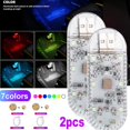 thumbnail image 1 of 1/2x Led Touch Car Light Mini Wireless Interior Car Lighting Auto Roof Ceiling Reading Lamp For Door Foot Trunk Storage Box Charger, 1 of 5