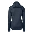 thumbnail image 3 of Women's Cutter & Buck  Heather Navy Seattle Sounders FC  Mainsail Sweater-Knit Full-Zip Jacket, 3 of 3