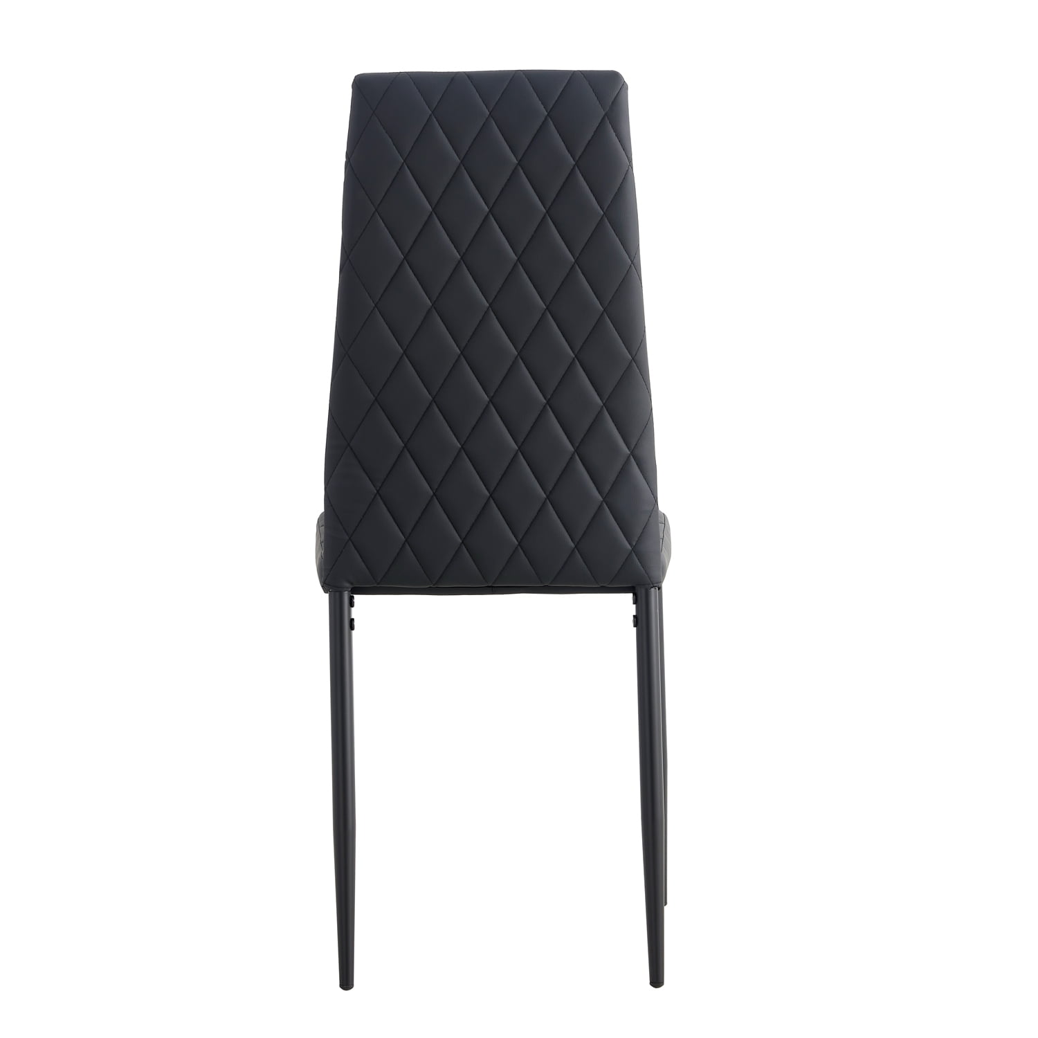 Yardi Yard Modern Faux Leather Dining Chair with Metal Legs, High Back Padded Seat Chair for Kitchen, Dining Living Room, Restaurant, Set of 4, Black Yardi Yard Modern Faux Leather Dining Chair with Metal Legs, High Back Padded Seat Chair for Kitchen, Dining Living Room, Restaurant, Set of 4, Black