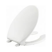 BEMIS 1950-000 Toilet Seat, With Cover, Plastic, Elongated, White