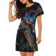 thumbnail image 2 of Disketp Colorful Plant Turtle A para Camisón Corto de Manga Corta para Mujeres, Camisón Cómodo con Escote Redondo, Bonito y Confortable, 2 of 6