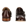 thumbnail image 4 of LIBERTYZENO Men's Double Buckle Monk Strap Genuine Leather Cap-Toe Dress Shoes, 4 of 5