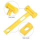 thumbnail image 3 of Martillo de tienda de doble cabeza Uxcell con extractor de gancho de tierra, 3 of 6