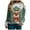 Dark Green, variant on Futezty Christmas Sweatshirts for Women Funny Long Sleeve Xmas Tree Snowman Reindeer Lightweight Tunic Pullover Tops