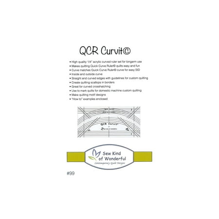 UPC: 0091037505811 | Sew Kind Of Wonderful QCR Ruler Curvit Set