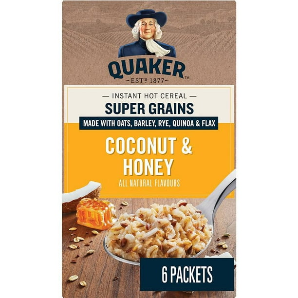 Quaker Gruau instantané Super Grains Noix de coco et miel