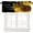 Black Yellow, variant on Sunflower Valances Curtain Sunflower Farmhouse Kitchen Windows Valances Rod Pocket Wood Window Treatment Short Topper Curtains for Kitchen Bathroom Living Room 1 Panel,54x18 inch