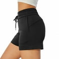 thumbnail image 4 of NIMENJOJA Womens High Waisted Sweat Shorts Drawstring Workout Lounge Shorts for Athletic Gym with Pockets, 4 of 6