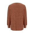 thumbnail image 5 of Lenago Sweaters for Women Trendy Plus Size Fashion Long Sleeve Loose Solid Color Blouse Pullover Sweaters Jumper, 5 of 6