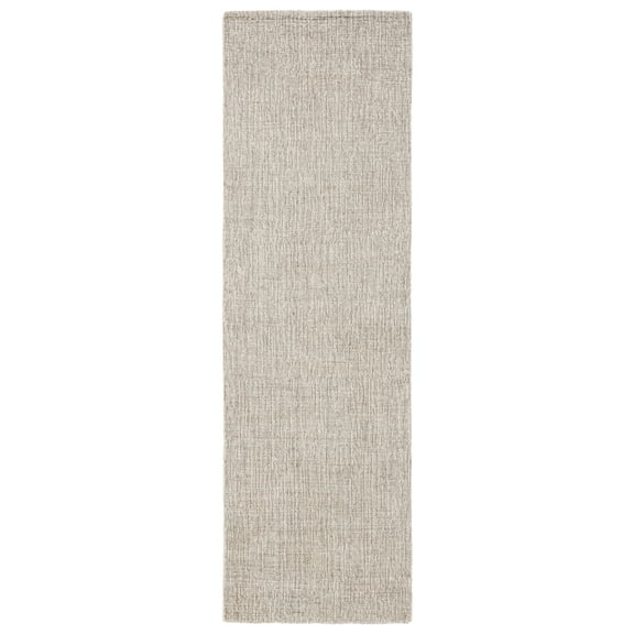 SAFAVIEH Natural Fiber Johna Solid Runner Rug, Grey/Sage, 2'3" x 8'