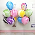 thumbnail image 1 of YAOMOBB Wedding Party Balloon Agate Pattern Latex Balloon Set Thicker Festival Props for Birthday Party, 1 of 6