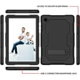 thumbnail image 4 of Case for Samsung Galaxy Tab A8 or Tablet Model SM-X200/X205/X207, Slim Duty Drop Proof Shockproof Protective Cover with Stand and Pencil Holder for Samsung Galaxy Tab A8 10.5 inch 2022 (Black), 4 of 14