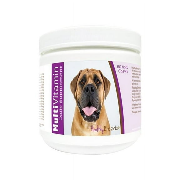 Healthy Breeds 840235178040 Boerboel Multi-Vitamin Soft Chews - 60 Count