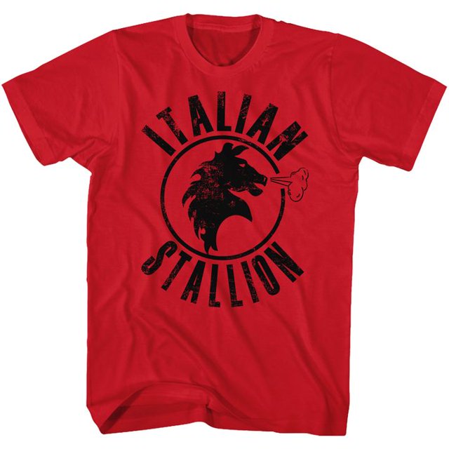 Rocky Red Stallion Red Adult T-Shirt 4Xl